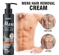 FORT Hair Remover Cream for Men – 120ml Fast, painless hair removal for smooth, clean skin in minutes. Easy to use, no razor needed, and long-lasting results.